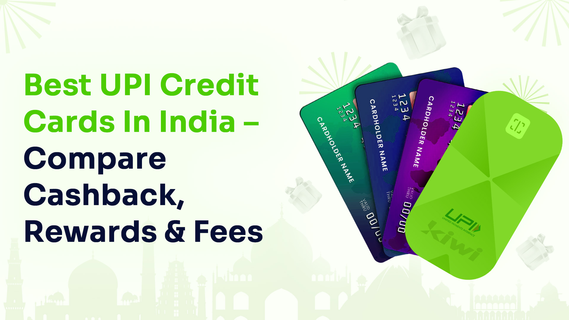 Best UPI Credit Cards in India 2026 – Compare Cashback, Rewards & Fees