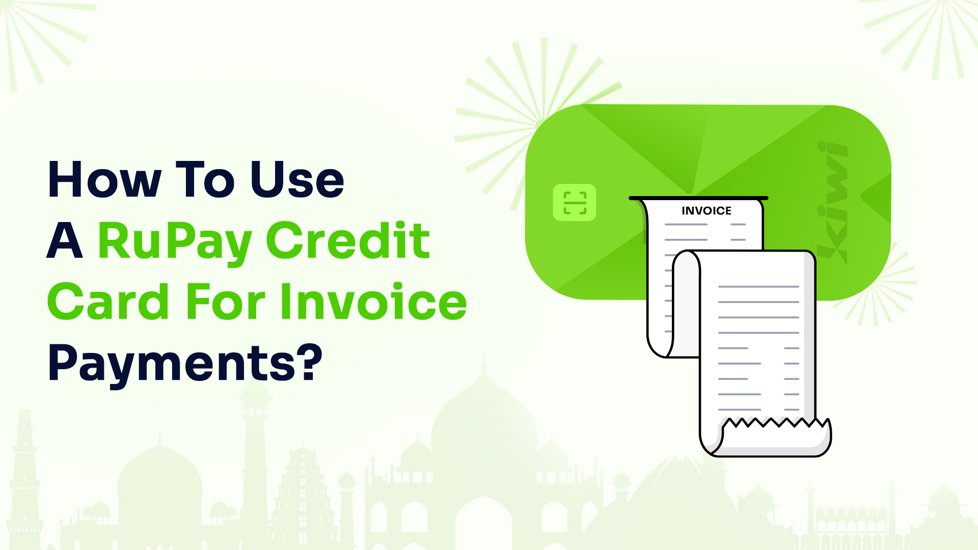 How to use a RuPay Credit Card for Invoice Payments?