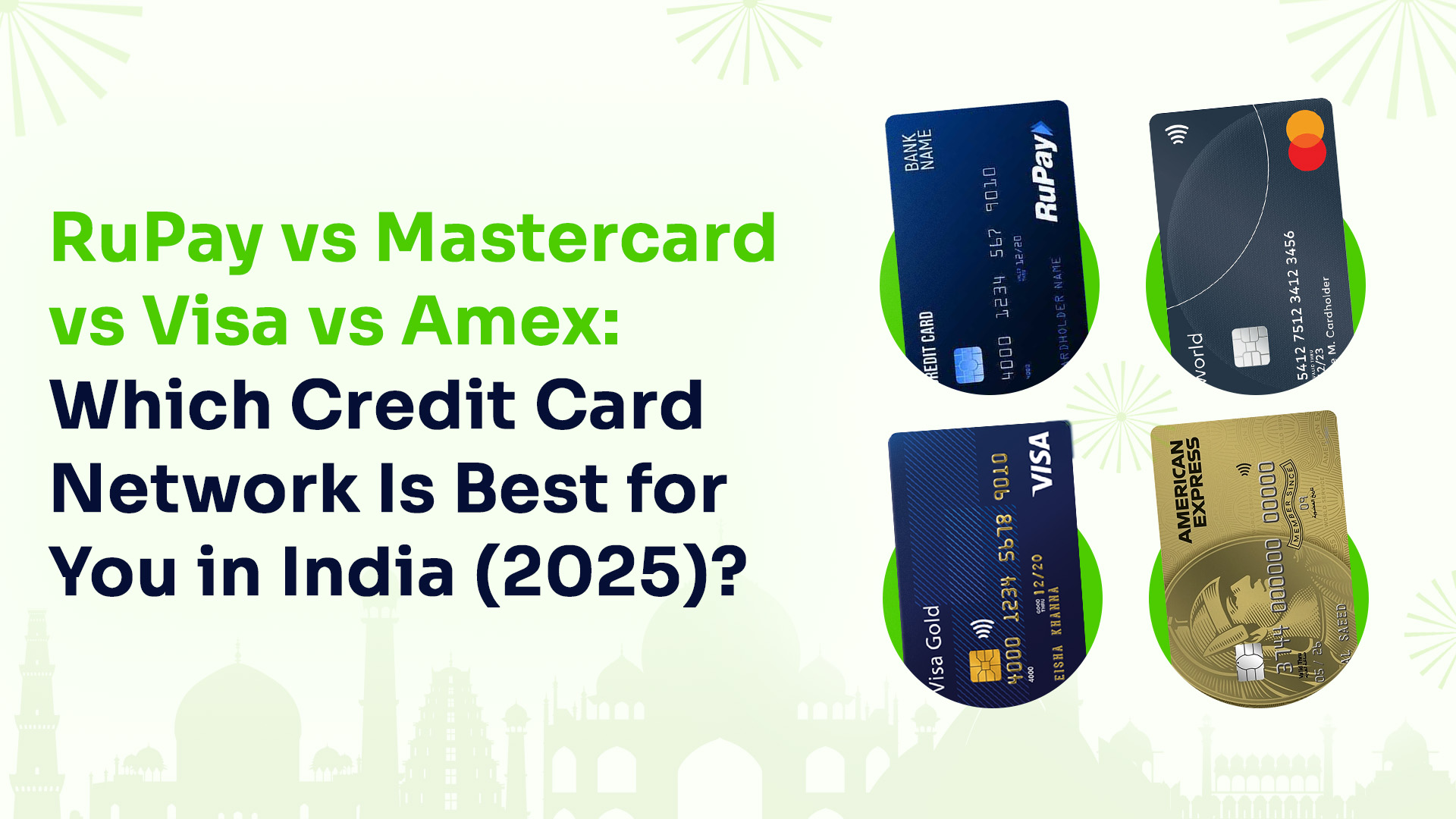 RuPay vs Mastercard vs Visa vs Amex: Which Credit Card Network Is Best for You in India (2025)?