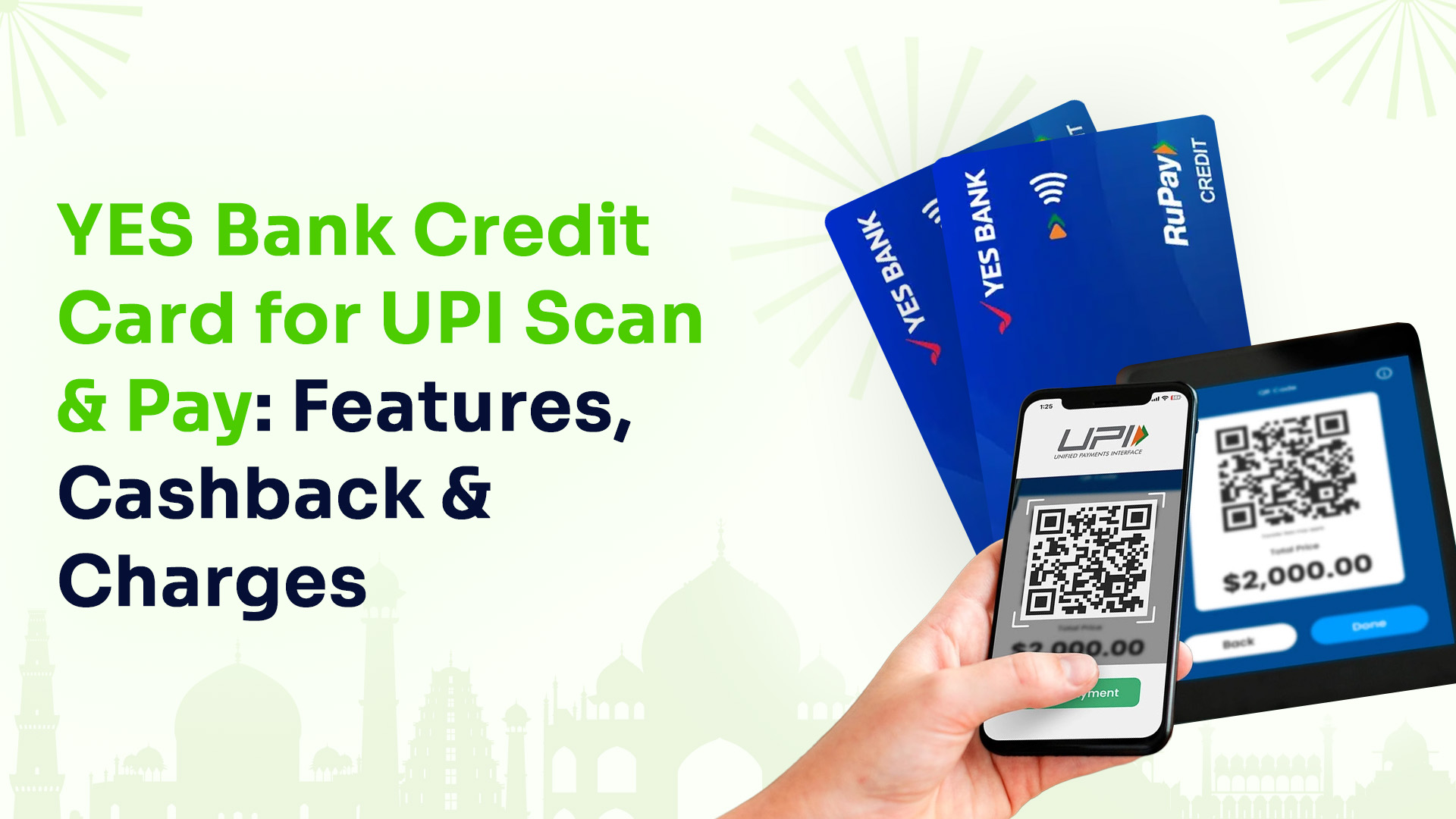 YES Bank Credit Card for UPI Scan & Pay: Features, Cashback & Charges