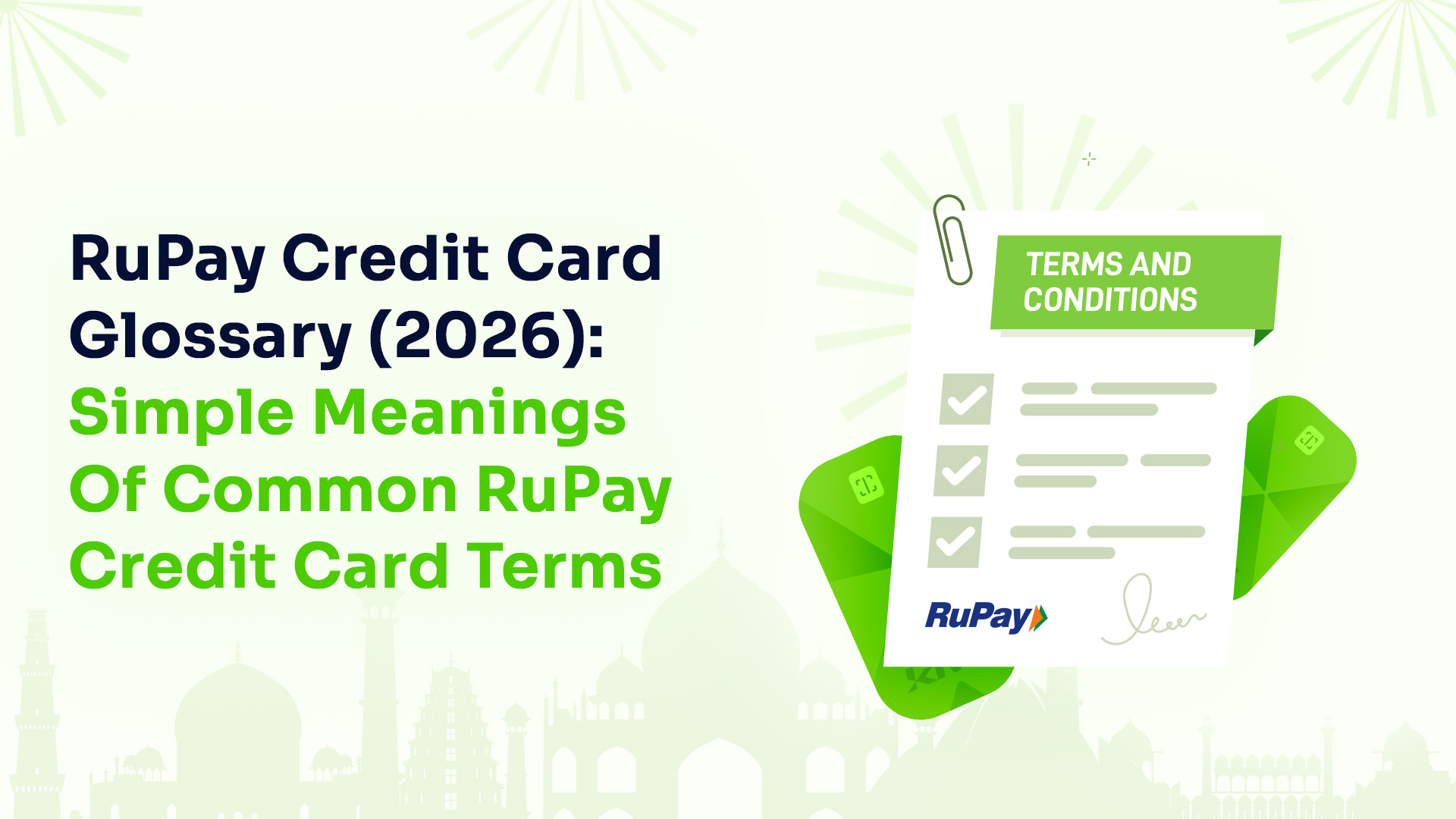 RuPay Credit Card Glossary (2026): Simple Meanings of Common RuPay Credit Card Terms