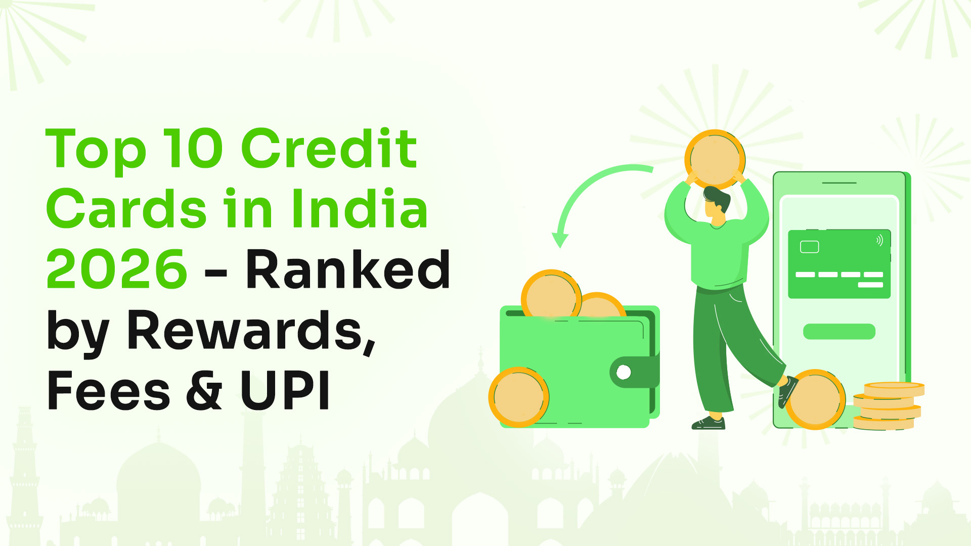 Top 10 Credit Cards in India 2026 - Ranked by Rewards, Fees & UPI